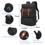 YALUNDISI Laptop Backpack Specs View