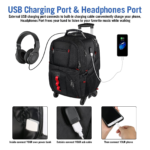 Yorepek Rolling Backpack Charger View