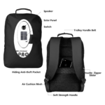 Ztarx Business Laptop Backpack Front andback View