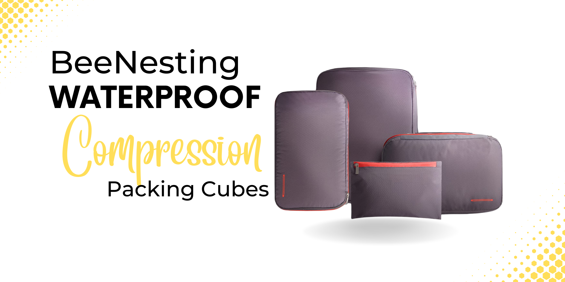 BeeNesting Waterproof Compression Packing Cubes