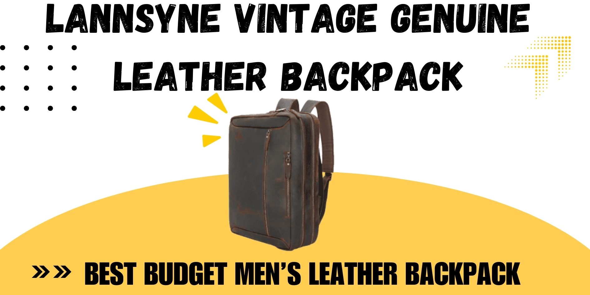Best Budget Men’s Leather Backpack