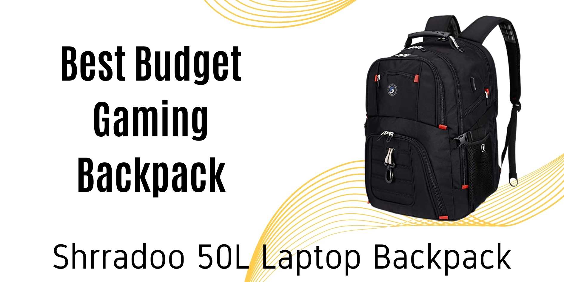 Shrradoo Très grand sac à dos pour ordinateur portable 50L