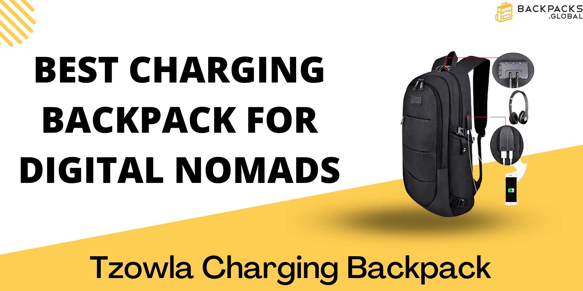 Tzowla Backpack Charging