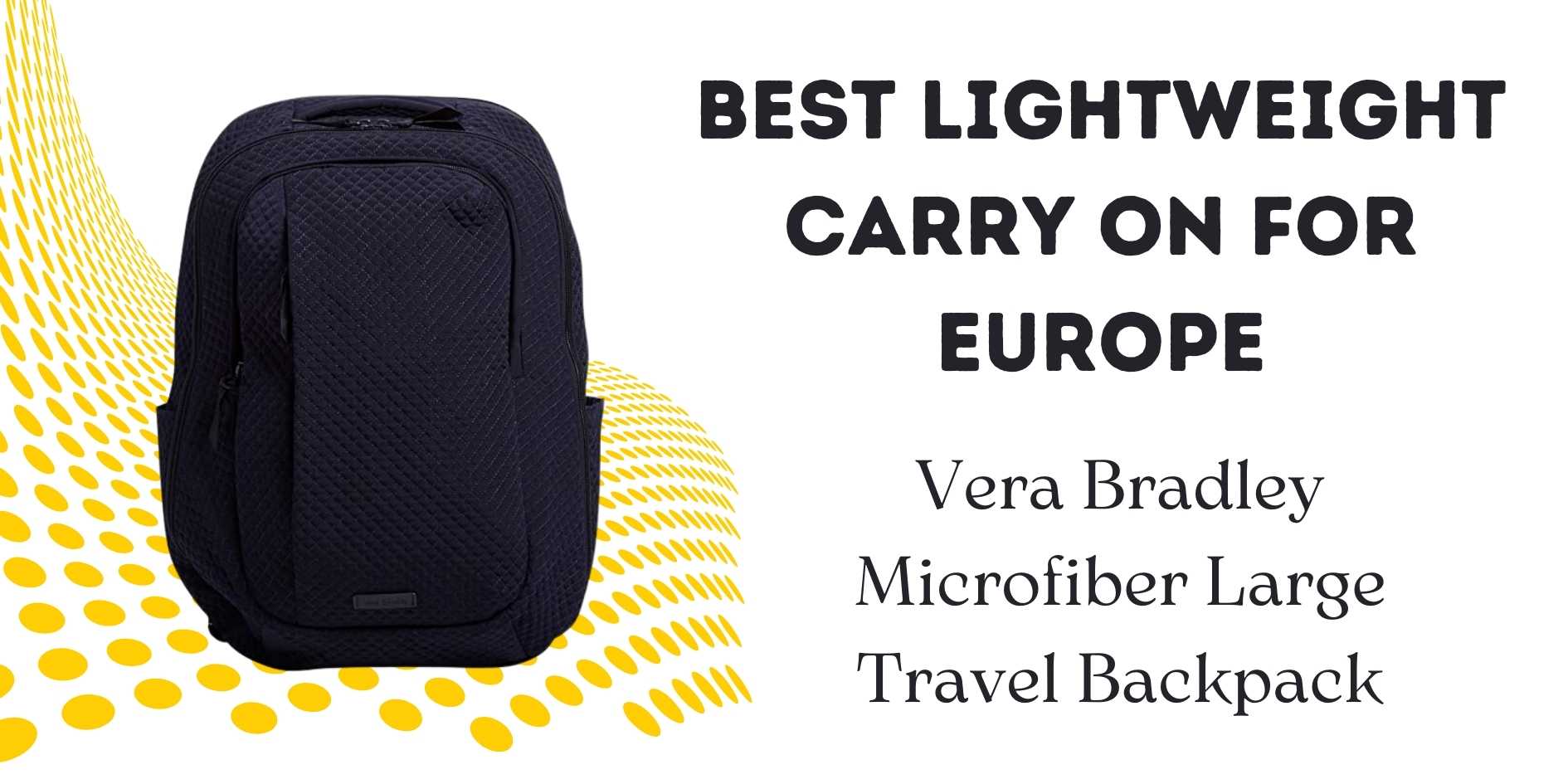 Vera Bradley Microfiber Large Travel Backpack