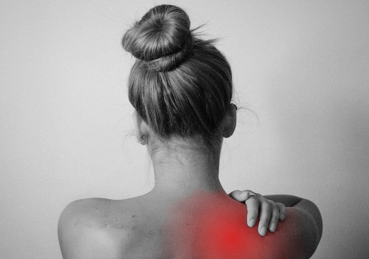 girl with back pain